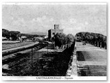 1935 - Via Aurelia davanti la stazione
