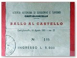 1961 - Ballo al castello a pagamento