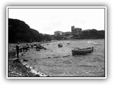 1911 - Il golfo di Portovecchio dalla Granchiaia con la villa di Montezemolo che domina la baia