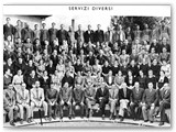 1938 - La freccia in basso indica Roberto Vestrini dipendente della Società Chimica dell'Aniene