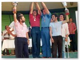 1975 - Circolo Canottieri Solvay - Premiazione Campionati Italiani - Primi classificati