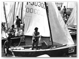 1975 - Arrivo dopo una regata del Campionato Italiano.