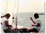 1985 - Andatura con spinnaker durante una regata.