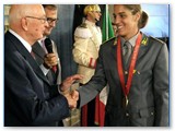 Giulia riceve i complimenti del Presidente della Repubblica G. Napolitano