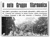 1980 - Restituzione della visita alla gemellata banda Baradello (città di Como), anch'essa 60enne.