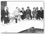 1973 - Inaugurazione con il sindaco D.Marchi, il prof. A.Benincasa, l'ing. comunale A. Michetti.