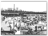 1960 - Panoramica della spiaggia dal 'fungo'