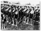 1934 - Il plotone degli Avanguardisti moschettieri che partecipò al campo Dux del 1934 (foto C.Marchi da 'Ciminiera dimezzata' di Celati-Gattini)