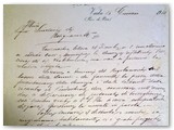 1910 - Corrispondenza fra il dr. Carlevaro ed il Sindaco di Rosignano M.