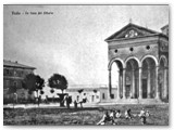 1926 - La Casa del Littorio fra la chiesa ed il palazzo Ducale. Prima era al primo piano del palazzo Ducale.