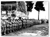 1944 - Parte del battaglione FEB (brasiliani) davanti a Villa Graziani comando USA. (Arch. L.Luperini) 