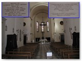 L'interno della chiesa, una delle più belle e meglio fornite della Diocesi. 